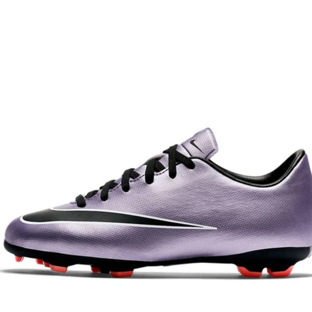 Nike Mercurial Vortex II 2 FG Soccer Cleat Shoes Mens 10 Purple Lilac Black